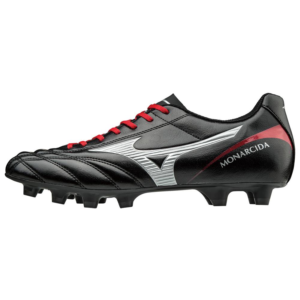 Botas de Futbol Mizuno Monarcida 2 FS MD Hombre Negras/Plateadas Ofertas AVNL-14528